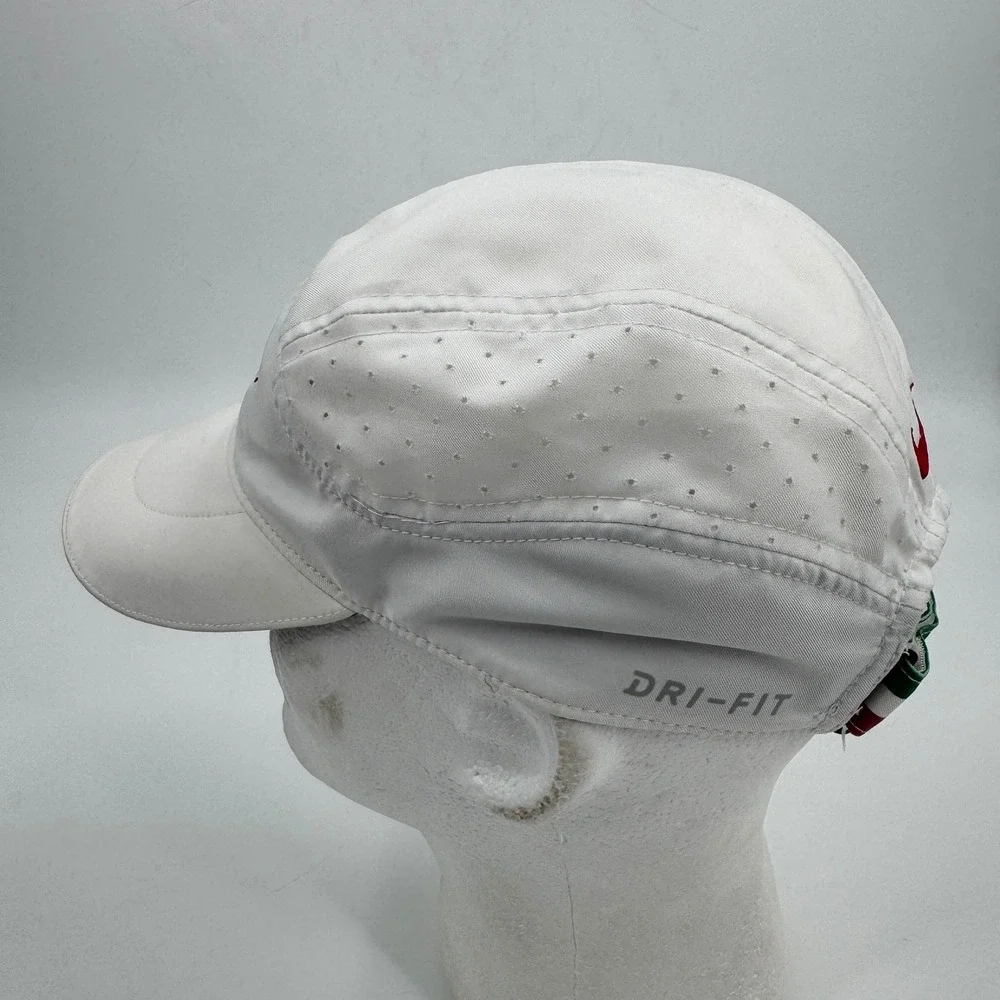 Nike Dri-Fit Tailwind 7 Panel Running Hat White Hook‎ & Loop AQ3624-100